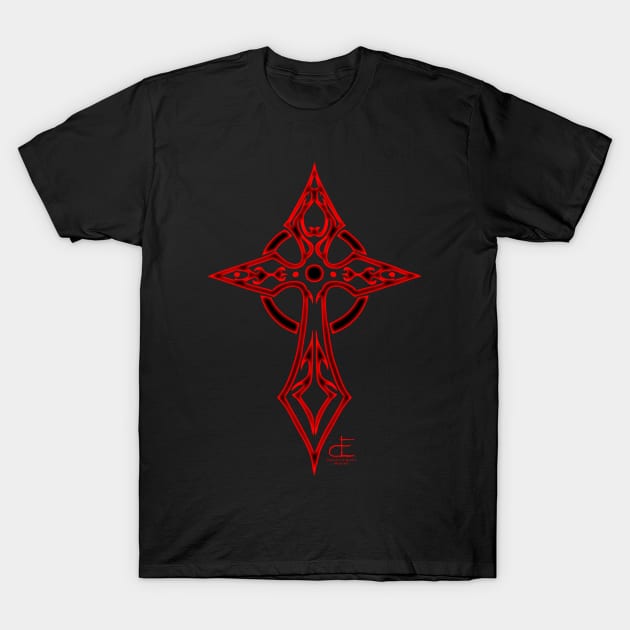 Glowing Cross T-Shirt by DustinEatonWorks